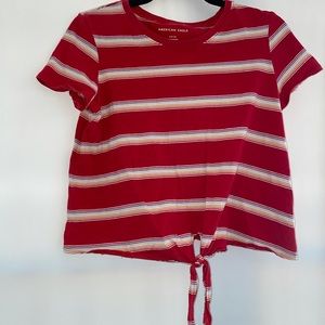 Striped Tie Top